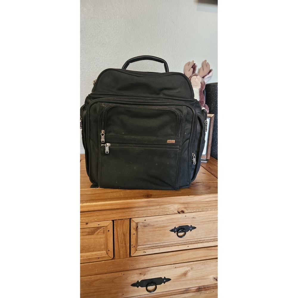 TUMI Alpha Brief Pack‎ Backpack Laptop Tablet Black Nylon Bag